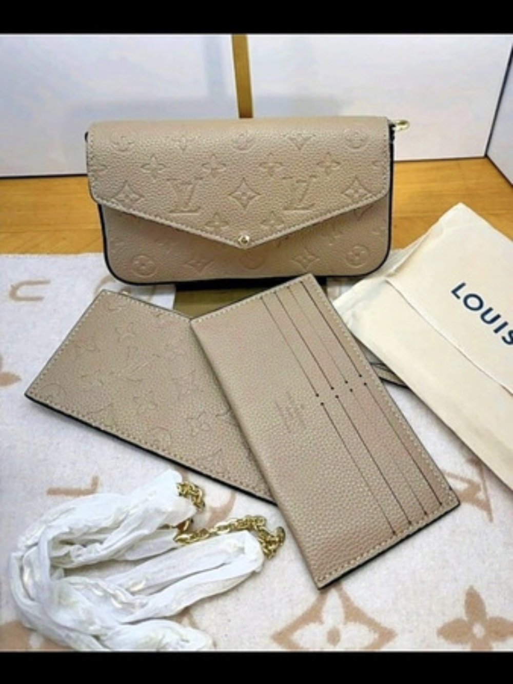 NWOT Inspired Crossbody Taupe